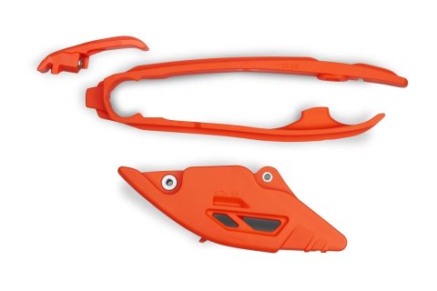 UFO KOMPLET ŚLIZG + PROWADNICA ŁAŃCUCHA KTM SX 125 / 250 / 300 '23-'25, SXF (SX-F) 250 / 350 / 450 '23-'25, EXC 150 / 250 / 300 UFO KOMPLET ŚLIZG + PROWADNICA ŁAŃCUCHA KTM SX 125 / 250 / 300 '23-'25, SXF (SX-F) 250 / 350 / 450 '23-'25, EXC 150 / 250 / 300