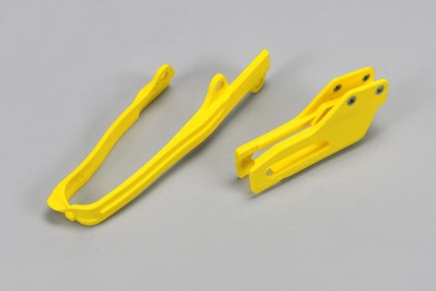 UFO KOMPLET ŚLIZG + PROWADNICA ŁAŃCUCHA SUZUKI RMZ 450 '07, '10-17, KOLOR ŻÓTY UFO KOMPLET ŚLIZG + PROWADNICA ŁAŃCUCHA SUZUKI RMZ 450 '07, '10-17, KOLOR ŻÓTY