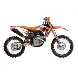 BLACKBIRD KOMPLET NAKLEJEK (OKLEIN) KTM EXC/EXC-F '08-'11, SX/SX-F 125 '07-'10 DREAM 5 KOLOR POMARAŃCZOWY CZARNY