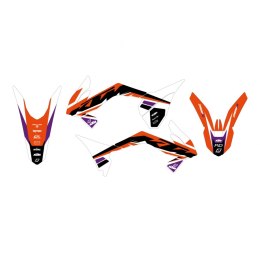 BLACKBIRD KOMPLET NAKLEJEK (OKLEIN) KTM SX 85 '13-'17 DREAM 5 KOLOR POMARAŃCZOWY CZARNY
