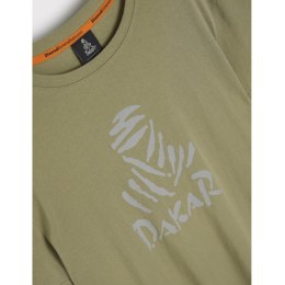 DIVERSE EXTREME TEAM - DAKAR RALLY KOSZULKA (T-SHIRT) DKR DES LOGO KOLOR JASNY KHAKI ROZMIAR M