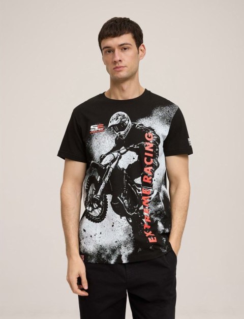 DIVERSE EXTREME TEAM KOSZULKA (T-SHIRT) ENDURO (SUPERENDURO) TSH 03 KOLOR CZARNY ROZMIAR XL