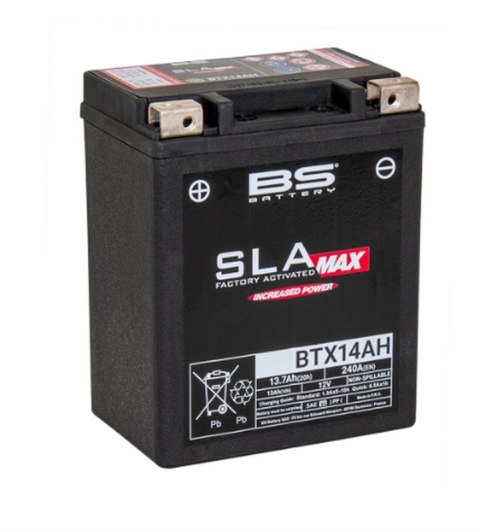 BS AKUMULATOR BTX14AH MAX (FA) (YTX14AH-BS) 12V 13AH 134X89X166 BEZOBSŁUGOWY - ZALANY (ZWIĘKSZONY PRĄD ROZRUCHOWY) (240A) (INDIA BS AKUMULATOR BTX14AH MAX (FA) (YTX14AH-BS) 12V 13AH 134X89X166 BEZOBSŁUGOWY - ZALANY (ZWIĘKSZONY PRĄD ROZRUCHOWY) (240A) (INDIA