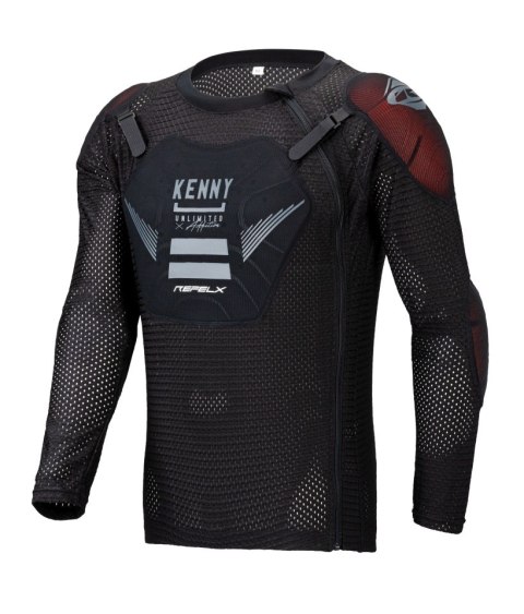 KENNY RACING BUZER OSŁONA KLATKI PIERSIOWEJ NA SIATCE BODY PROTECTOR MTB REFLEX DZIECIĘCE/KID/JUNIOR KOLOR CZARNY ROZMIAR M