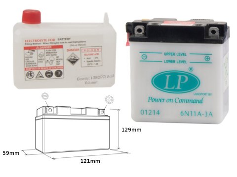LANDPORT AKUMULATOR 6N11A-3A (MD 6N11A-3A) 6V 11AH 120X60X128 (Z ELEKTORLITEM) (4) UE2019/1148 LANDPORT AKUMULATOR 6N11A-3A (MD 6N11A-3A) 6V 11AH 120X60X128 (Z ELEKTORLITEM) (4) UE2019/1148