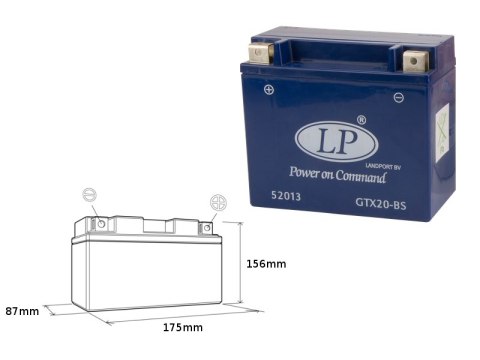 LANDPORT AKUMULATOR ŻELOWY GTX20-4 (MG LTX20-4) 12V 18AH 175X87X156 BEZOBSŁUGOWY - ZALANY - ZASTĘPUJE GTX20BS L (4) LANDPORT AKUMULATOR ŻELOWY GTX20-4 (MG LTX20-4) 12V 18AH 175X87X156 BEZOBSŁUGOWY - ZALANY - ZASTĘPUJE GTX20BS L (4)
