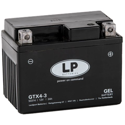 LANDPORT AKUMULATOR ŻELOWY GTX4-3 (MG LTX4-3) (G12-4) 12V 4AH 114X71X86 BEZOBSŁUGOWY - ZALANY (10) = G12-4 L LANDPORT AKUMULATOR ŻELOWY GTX4-3 (MG LTX4-3) (G12-4) 12V 4AH 114X71X86 BEZOBSŁUGOWY - ZALANY (10) = G12-4 L