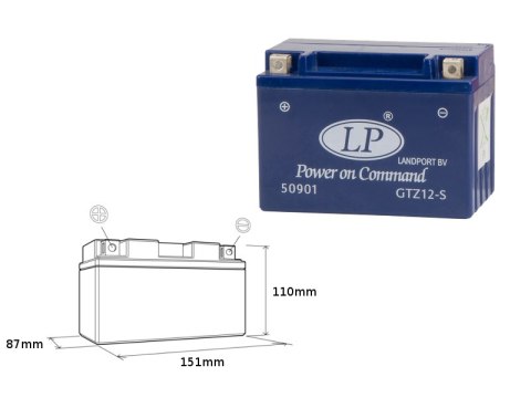 LANDPORT AKUMULATOR ŻELOWY GTZ12-S (MG LTZ12-S) 12V 11AH 150X86X110 BEZOBSŁUGOWY - ZALANY (6) LANDPORT AKUMULATOR ŻELOWY GTZ12-S (MG LTZ12-S) 12V 11AH 150X86X110 BEZOBSŁUGOWY - ZALANY (6)