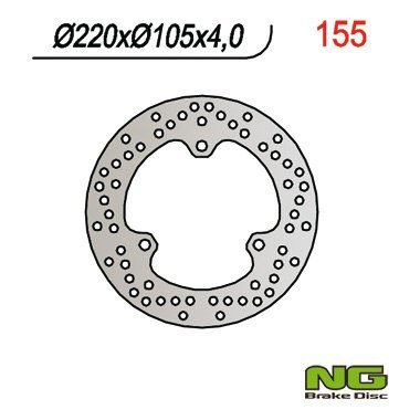 NG TARCZA HAMULCOWA TYŁ HONDA X8R 98-04 (220x105x4) NG TARCZA HAMULCOWA TYŁ HONDA X8R 98-04 (220x105x4)