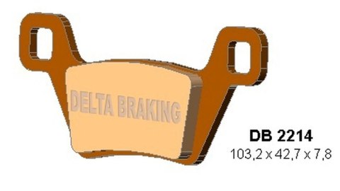 DELTA BRAKING KLOCKI HAMULCOWE KH600 PRZÓD KYMCO MXU 500 '09-'14, MXU 550 '10-'21, MXU/UXV 700 '13-'21, DELTA BRAKING KLOCKI HAMULCOWE KH600 PRZÓD KYMCO MXU 500 '09-'14, MXU 550 '10-'21, MXU/UXV 700 '13-'21,