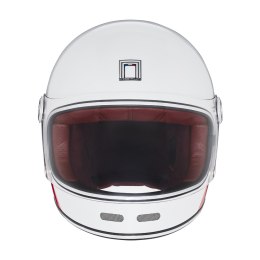 NOX PREMIUM KASK INTEGRALNY (FULL FACE) REVENGE STROBE KOLOR BIAŁY/NIEBIESKI/CZERWONY POŁYSK ROZMIAR L