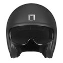 NOX PREMIUM KASK OTWARTY JET NEXT SOLID KOLOR CZARNY MAT ROZMIAR M (CIEMNA BLENDA)
