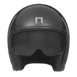 NOX PREMIUM KASK OTWARTY JET NEXT SOLID KOLOR CZARNY POŁYSK ROZMIAR M (CIEMNA BLENDA)