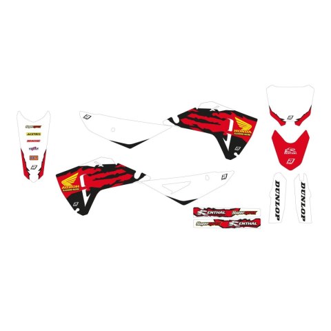 BLACKBIRD KOMPLET NAKLEJEK (OKLEIN) HONDA CRF 250R '25; CRF 450R '25 RETRO BLACKBIRD KOMPLET NAKLEJEK (OKLEIN) HONDA CRF 250R '25; CRF 450R '25 RETRO