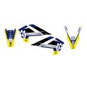 BLACKBIRD KOMPLET NAKLEJEK (OKLEIN) HUSQVARNA TC 85 '25 DREAM 5 KOLOR NIEBIESKI ŻÓŁTY