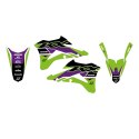 BLACKBIRD KOMPLET NAKLEJEK (OKLEIN) KAWASAKI KX 85 '14-'21 DREAM 5 KOLOR ZIELONY CZARNY