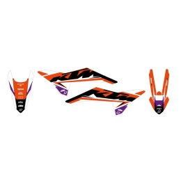 BLACKBIRD KOMPLET NAKLEJEK (OKLEIN) KTM SX/SX-F '25 DREAM 5