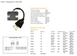 DZE REGULATOR NAPIĘCIA HONDA CB 1300 '97-'01; VFR 800 '98-'99 (SC38, SC40), VFR800 98-99 (31600-MBG-305) (SH6890A)