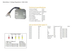 DZE REGULATOR NAPIĘCIA SUZUKI GS 450L '84-'88; GS 700E '85-'86; GS 750ES/EF/ESD '83-'85; GS 1100ES/EF '84-'86; GR 650 TEMPTER '8