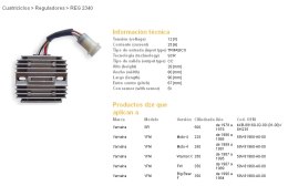 DZE REGULATOR NAPIĘCIA YAMAHA YFM 225/250 MOTO-4 '86-'91; YFM 350 FW '87-'89; YFM 350 BIG BEAR '90-'94; YFM 350X WARRIOR '87-'95