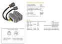 DZE REGULATOR NAPIĘCIA YAMAHA YFM 300 GRIZZLY '12-'13; KYMCO MXU 450 '10-'12 (1SC-H1960-00-00, 1SC-H1960-01-00)