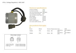DZE REGULATOR NAPIĘCIA YAMAHA YFM 300 GRIZZLY '12-'13; KYMCO MXU 450 '10-'12 (1SC-H1960-00-00, 1SC-H1960-01-00)