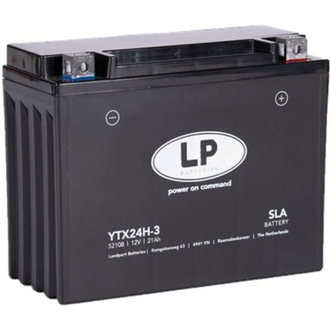 LANDPORT AKUMULATOR YTX24H-3 (MS LTX24H-3) 12V 21AH (205X85X162MM) (350A) SLA BEZOBSŁUGOWY - ZALANY (2) LANDPORT AKUMULATOR YTX24H-3 (MS LTX24H-3) 12V 21AH (205X85X162MM) (350A) SLA BEZOBSŁUGOWY - ZALANY (2)