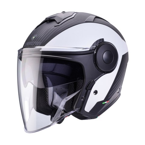 CABERG KASK OTWARTY JET Z BLENDĄ MODEL SOHO MILANO KOLOR BIAŁY/CZARNY MAT ROZMIAR XL CABERG KASK OTWARTY JET Z BLENDĄ MODEL SOHO MILANO KOLOR BIAŁY/CZARNY MAT ROZMIAR XL