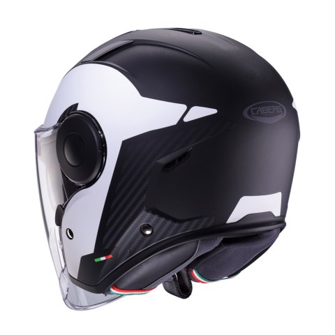 CABERG KASK OTWARTY JET Z BLENDĄ MODEL SOHO MILANO KOLOR BIAŁY/CZARNY MAT ROZMIAR XL CABERG KASK OTWARTY JET Z BLENDĄ MODEL SOHO MILANO KOLOR BIAŁY/CZARNY MAT ROZMIAR XL