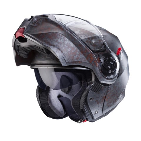 CABERG KASK SZCZĘKOWY FLIP-UP MODEL DUKE EVO RUSTY KOLOR SZARY/RDZAWY ROZMIAR XL (PINLOCK W ZESTAWIE) CABERG KASK SZCZĘKOWY FLIP-UP MODEL DUKE EVO RUSTY KOLOR SZARY/RDZAWY ROZMIAR XL (PINLOCK W ZESTAWIE)