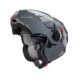 CABERG KASK SZCZĘKOWY FLIP-UP MODEL DUKE EVO SOLID KOLOR SZARY POŁYSK ROZMIAR M (PINLOCK W ZESTAWIE)