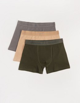 DIVERSE (2025) BOKSERKI DKR OFFICIAL 3PACK 2 KHAKI ROZMIAR M