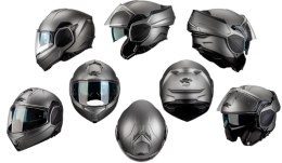 KAPPA 2024/12 KASK KV55 SOLID SZCZĘKOWY MODUŁOWY (FLIP-BACK) Z BLENDĄ KOLOR CZARNY MATT ROZMIAR 58 / M (HOMOLOGACJA ECE 22R06)