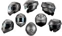 KAPPA 2024/12 KASK KV55 SOLID SZCZĘKOWY MODUŁOWY (FLIP-BACK) Z BLENDĄ KOLOR CZARNY MATT ROZMIAR 61 / XL (HOMOLOGACJA ECE 22R06)