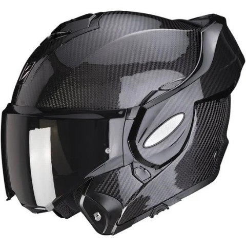SCORPION KASK SZCZĘKOWY (SZCZĘKA DO TYŁU) EXO-TECH CARBON SOLID BLACK KOLOR CZARNY POŁYSK (KARBON) ROZMIAR M SCORPION KASK SZCZĘKOWY (SZCZĘKA DO TYŁU) EXO-TECH CARBON SOLID BLACK KOLOR CZARNY POŁYSK (KARBON) ROZMIAR M