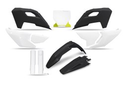 UFO 2025/04 KOMPLET PLASTIKÓW (FULL KIT) Z OSŁONAMI TELESKOPÓW (AMORTYZATORÓW) HUSQVARNA TC 125 / 250 '23-'24, FC 250 / 350 / 45