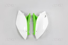 UFO BOCZKI TYLNE KAWASAKI KXF 450 '09-'11 KOLOR OEM (BIAŁY/ZIELONY)