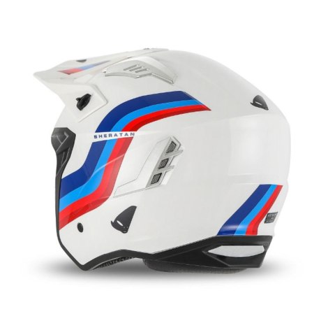 UFO KASK SHERATAN JET / TRIAL Z BLENDĄ PRZECIWSŁONECZNĄ KOLOR BIAŁY NIEBIESKI CZERWONY ROZMIAR XL ( ECE 22R06 ) - KOLEKCJA 2025 UFO KASK SHERATAN JET / TRIAL Z BLENDĄ PRZECIWSŁONECZNĄ KOLOR BIAŁY NIEBIESKI CZERWONY ROZMIAR XL ( ECE 22R06 ) - KOLEKCJA 2025