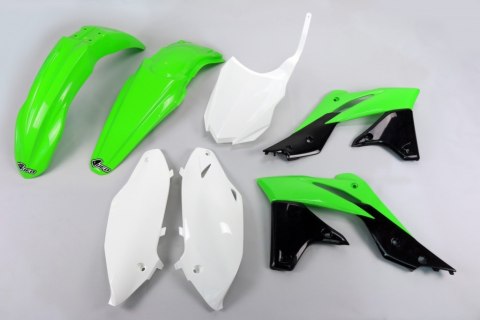 UFO KOMPLET PLASTIKÓW KAWASAKI KXF 250 '13-'16 KOLOR OEM'16 (ZIELONY/BIAŁY/CZARNY)(KA221E999A) UFO KOMPLET PLASTIKÓW KAWASAKI KXF 250 '13-'16 KOLOR OEM'16 (ZIELONY/BIAŁY/CZARNY)(KA221E999A)
