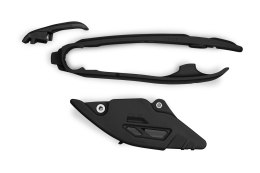 UFO KOMPLET ŚLIZG + PROWADNICA ŁAŃCUCHA KTM SX 125 / 250 / 300 '23-'25, SXF (SX-F) 250 / 350 / 450 '23-'25, EXC 150 / 250 / 300 