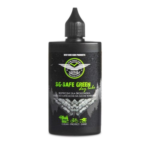 WINX OLEJ DO ŁAŃCUCHA ROWEROWEGO SG SAFE GREEN SUCHE WARUNKI 100ML WINX OLEJ DO ŁAŃCUCHA ROWEROWEGO SG SAFE GREEN SUCHE WARUNKI 100ML