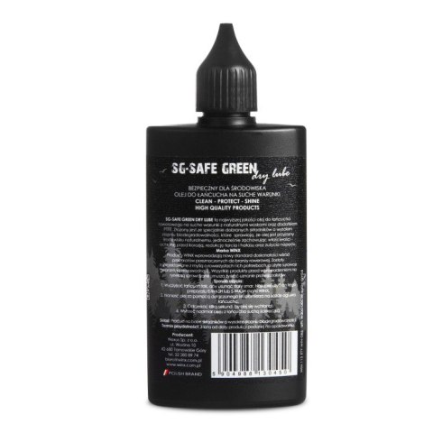 WINX OLEJ DO ŁAŃCUCHA ROWEROWEGO SG SAFE GREEN SUCHE WARUNKI 100ML WINX OLEJ DO ŁAŃCUCHA ROWEROWEGO SG SAFE GREEN SUCHE WARUNKI 100ML