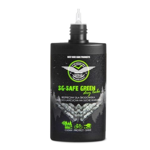 WINX OLEJ DO ŁAŃCUCHA ROWEROWEGO SG SAFE GREEN SUCHE WARUNKI 100ML WINX OLEJ DO ŁAŃCUCHA ROWEROWEGO SG SAFE GREEN SUCHE WARUNKI 100ML