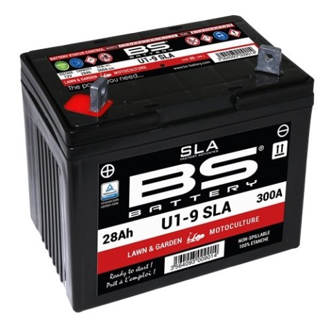 BS AKUMULATOR U1-9 (FA) SLA 12V 28AH 195X125X176 BEZOBSŁUGOWY - ZALANY (300A) - KOSIARKA BS AKUMULATOR U1-9 (FA) SLA 12V 28AH 195X125X176 BEZOBSŁUGOWY - ZALANY (300A) - KOSIARKA