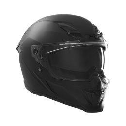 EXKLUSIV (2025) KASK INTEGRALNY GOLIATH KOLOR CZARNY MAT ROZMIAR M (DODATKOWA CIEMNA SZYBKA W ZESTAWIE)