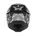 EXKLUSIV (2025) KASK INTEGRALNY GOLIATH MAORI KOLOR CZARNY MAT/BIAŁY ROZMIAR M (DODATKOWA CIEMNA SZYBKA W ZESTAWIE)