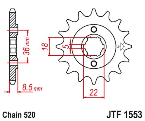 JT ZĘBATKA PRZEDNIA 2052 14 YAMAHA XT 250 TL (JAPAN) '83-84' SRX 250 '87' (205214JT) (ŁAŃC. 520) NA ZAMÓWIENIE JT ZĘBATKA PRZEDNIA 2052 14 YAMAHA XT 250 TL (JAPAN) '83-84' SRX 250 '87' (205214JT) (ŁAŃC. 520) NA ZAMÓWIENIE