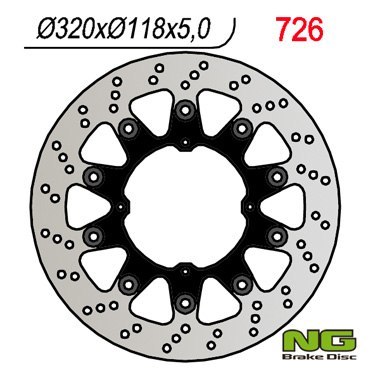 NG TARCZA HAMULCOWA PRZÓD HONDA XR 250/400/650 (SUPERMOTO)(320x118x5mm)(4x6,5mm) NG TARCZA HAMULCOWA PRZÓD HONDA XR 250/400/650 (SUPERMOTO)(320x118x5mm)(4x6,5mm)