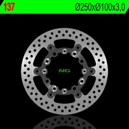 NG TARCZA HAMULCOWA PRZÓD KAWASAKI KX 125/250 '89-'05, KLX 250/300/650R '93-'07, SUZUKI RMZ 250 '04-'06 (PŁYWAJĄCA) (250X100X3) NG TARCZA HAMULCOWA PRZÓD KAWASAKI KX 125/250 '89-'05, KLX 250/300/650R '93-'07, SUZUKI RMZ 250 '04-'06 (PŁYWAJĄCA) (250X100X3)