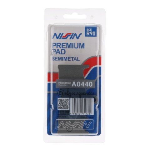NISSIN KLOCKI HAMULCOWE KH188 PREMIUM SEMI-METALLIC (SPIEK METALICZNY) (ECE R90) (MADE IN JAPAN) (2P-248NS) NISSIN KLOCKI HAMULCOWE KH188 PREMIUM SEMI-METALLIC (SPIEK METALICZNY) (ECE R90) (MADE IN JAPAN) (2P-248NS)
